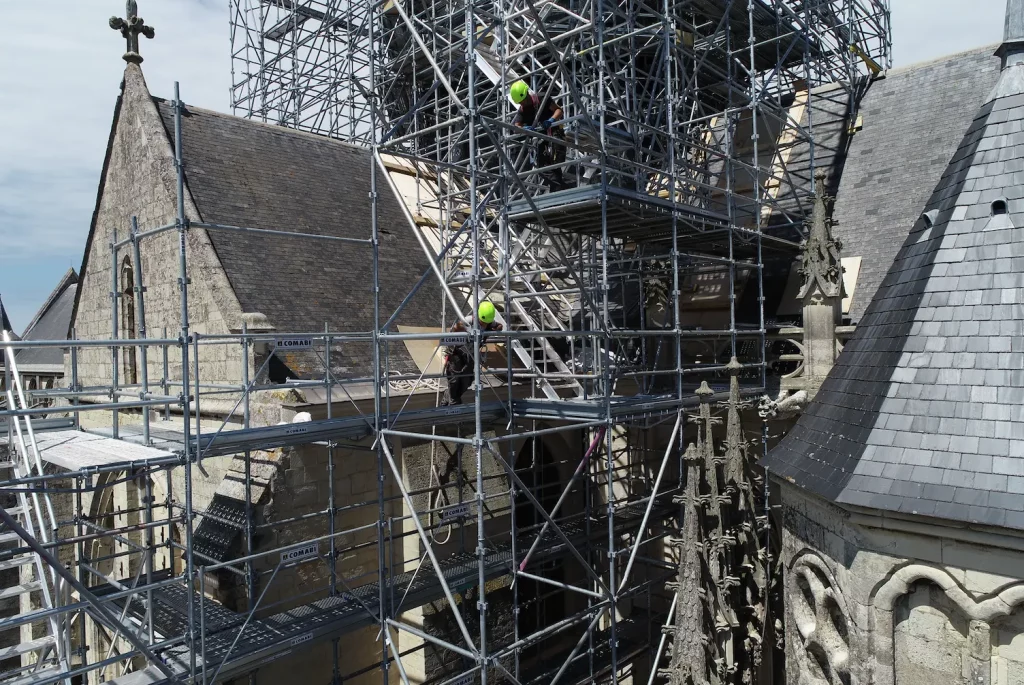 Échafaudage Monument historique